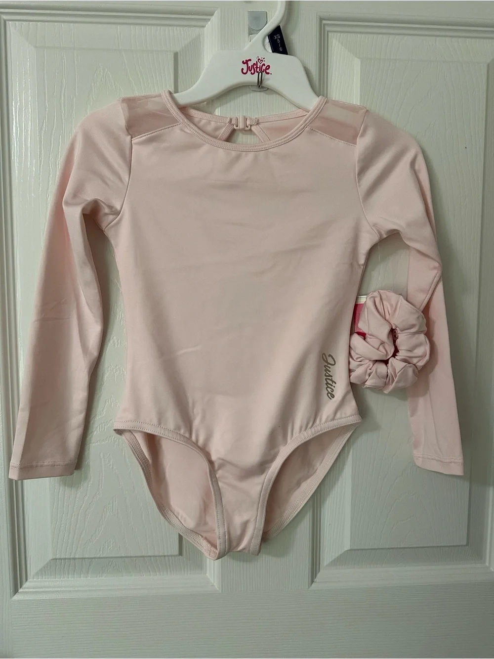 Justice Long Sleeve Gymnastics And Dance Leotard For Girls With Mesh Inserts
